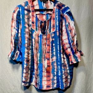 ZAC & RACHEL TOP BLOUSE MULTI COLOR SIZE XXL